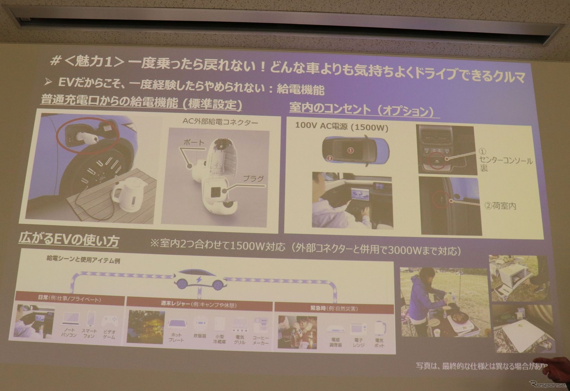 もはやEVの標準装備：V2Lアダプター搭載