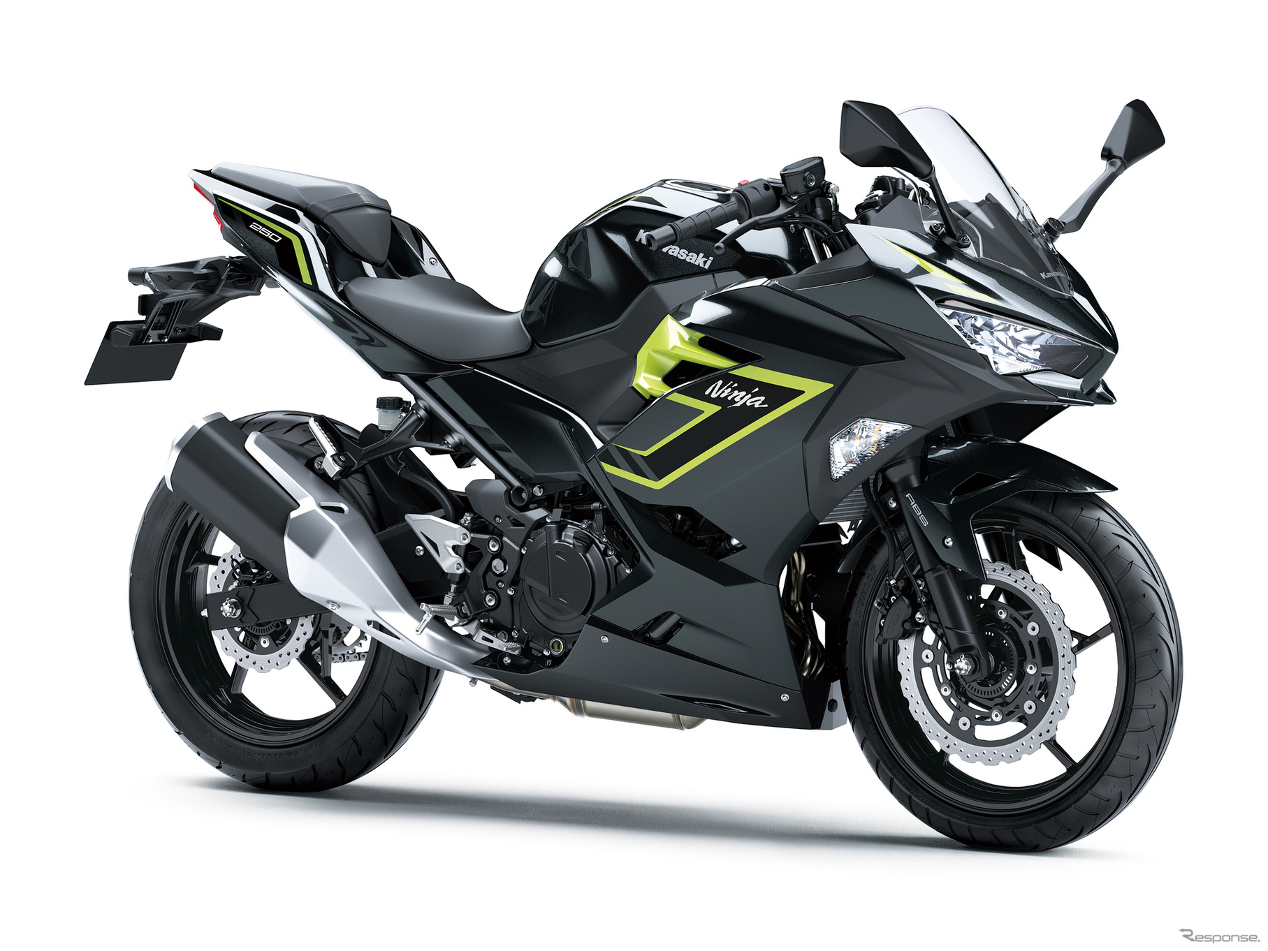 カワサキ Ninja 250（メタリックカーボングレー×メタリックイエローイッシュグリーン）