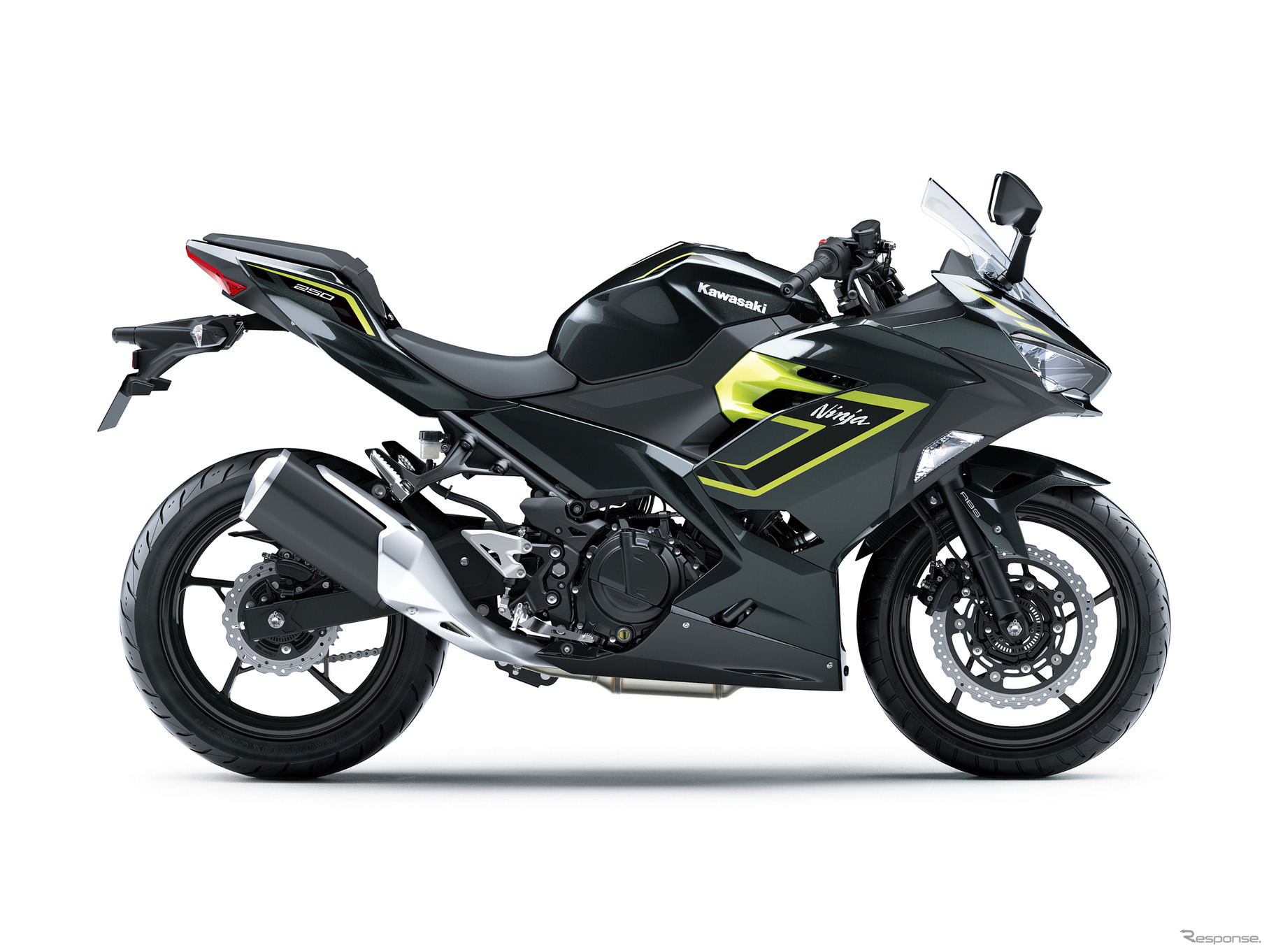カワサキ Ninja 250（メタリックカーボングレー×メタリックイエローイッシュグリーン）
