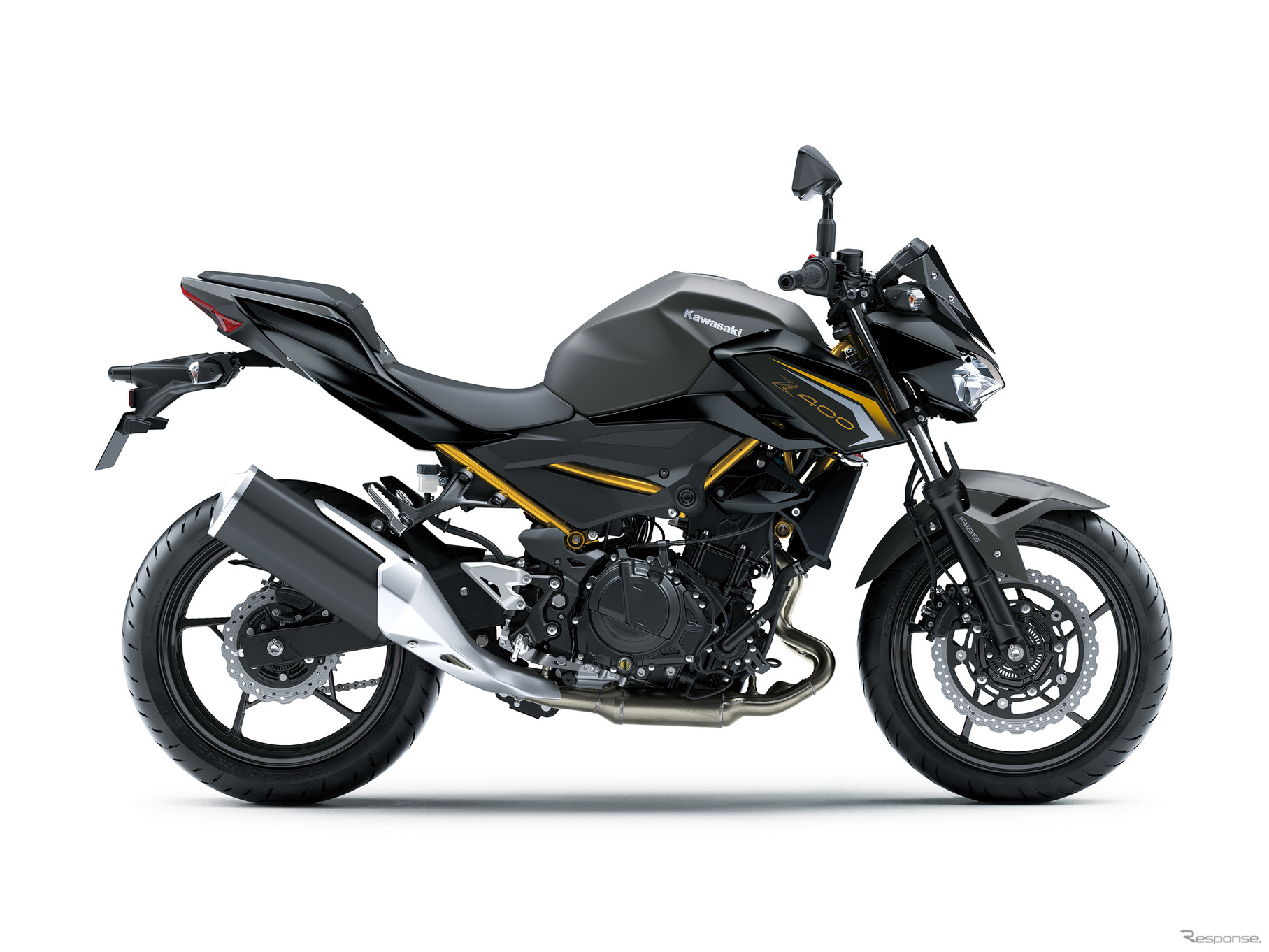 カワサキ Z400 2026年モデル（メタリックマットグラフェンスチールグレー×メタリックフラットスパークブラック）