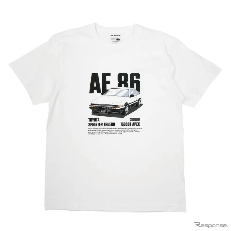 TOYOTA AE86 トレノデザイン Tシャツ