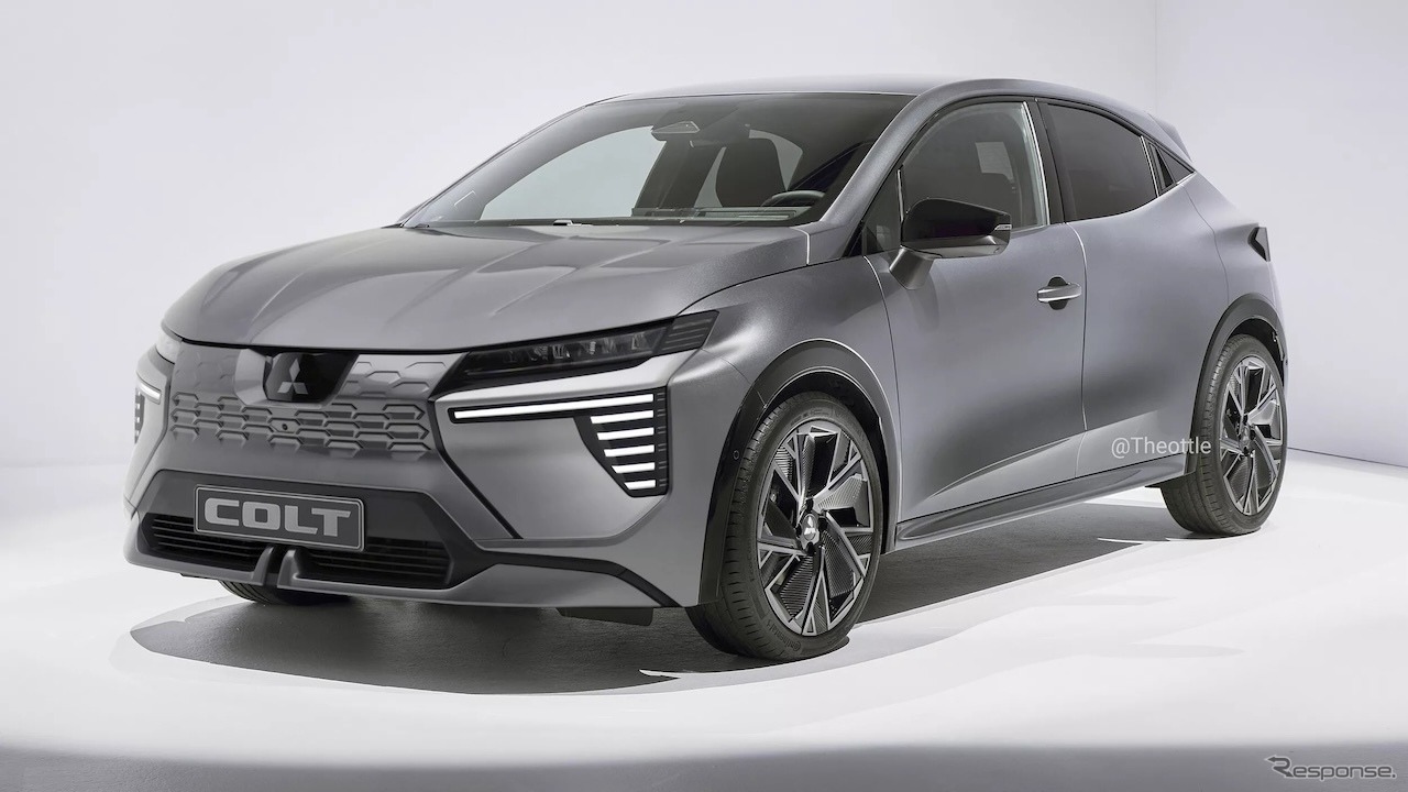 三菱 コルト 次期型の予想CG