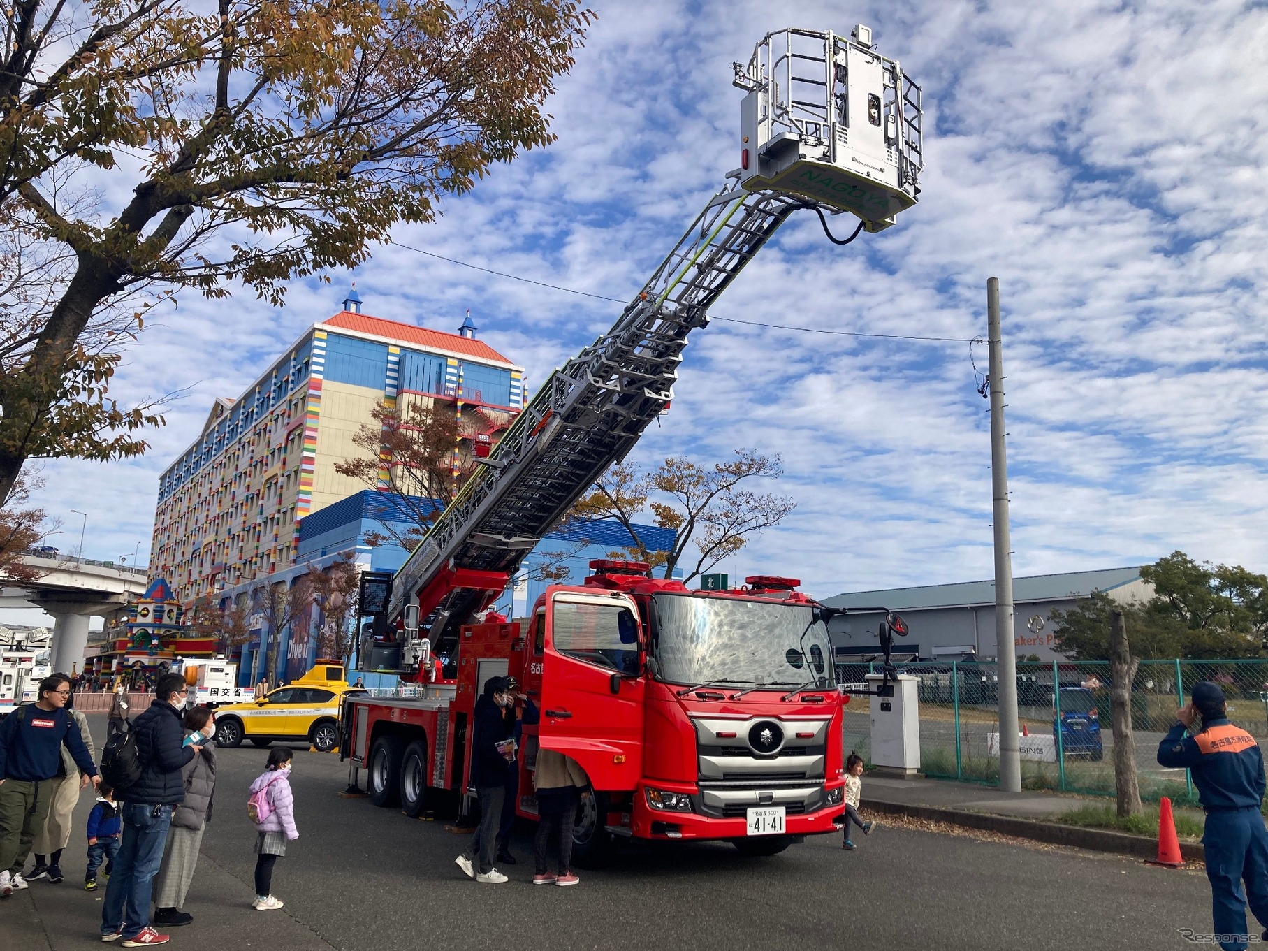 はたらくクルマの展示も