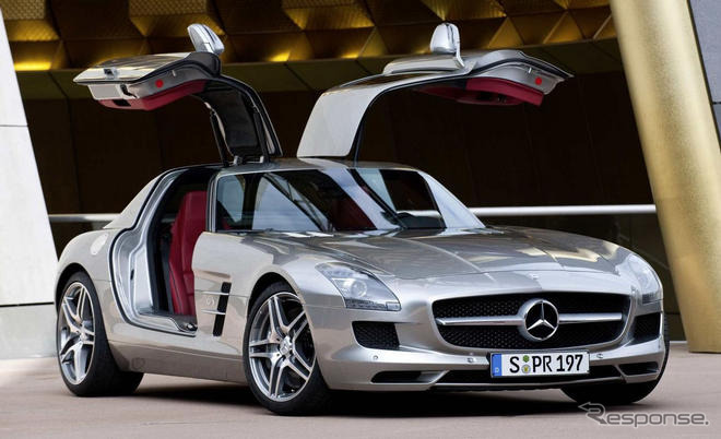 【フランクフルトモーターショー09】メルセデスベンツ SLS AMG…ガルウイングが復活