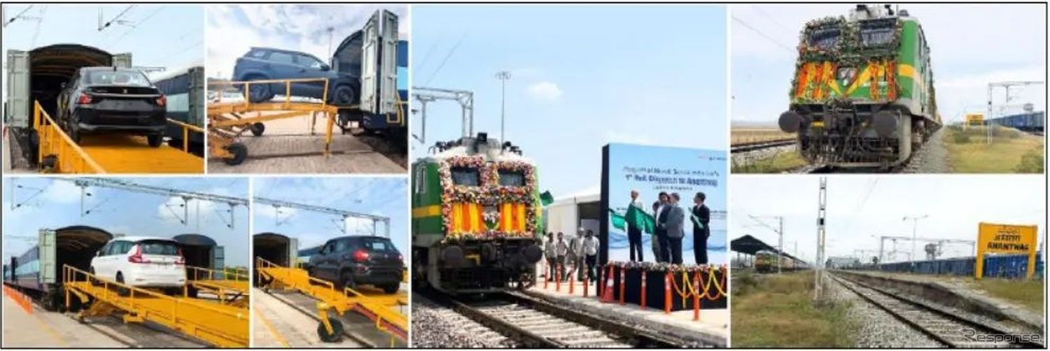 マルチスズキがカシミール渓谷に鉄道で車両輸送開始