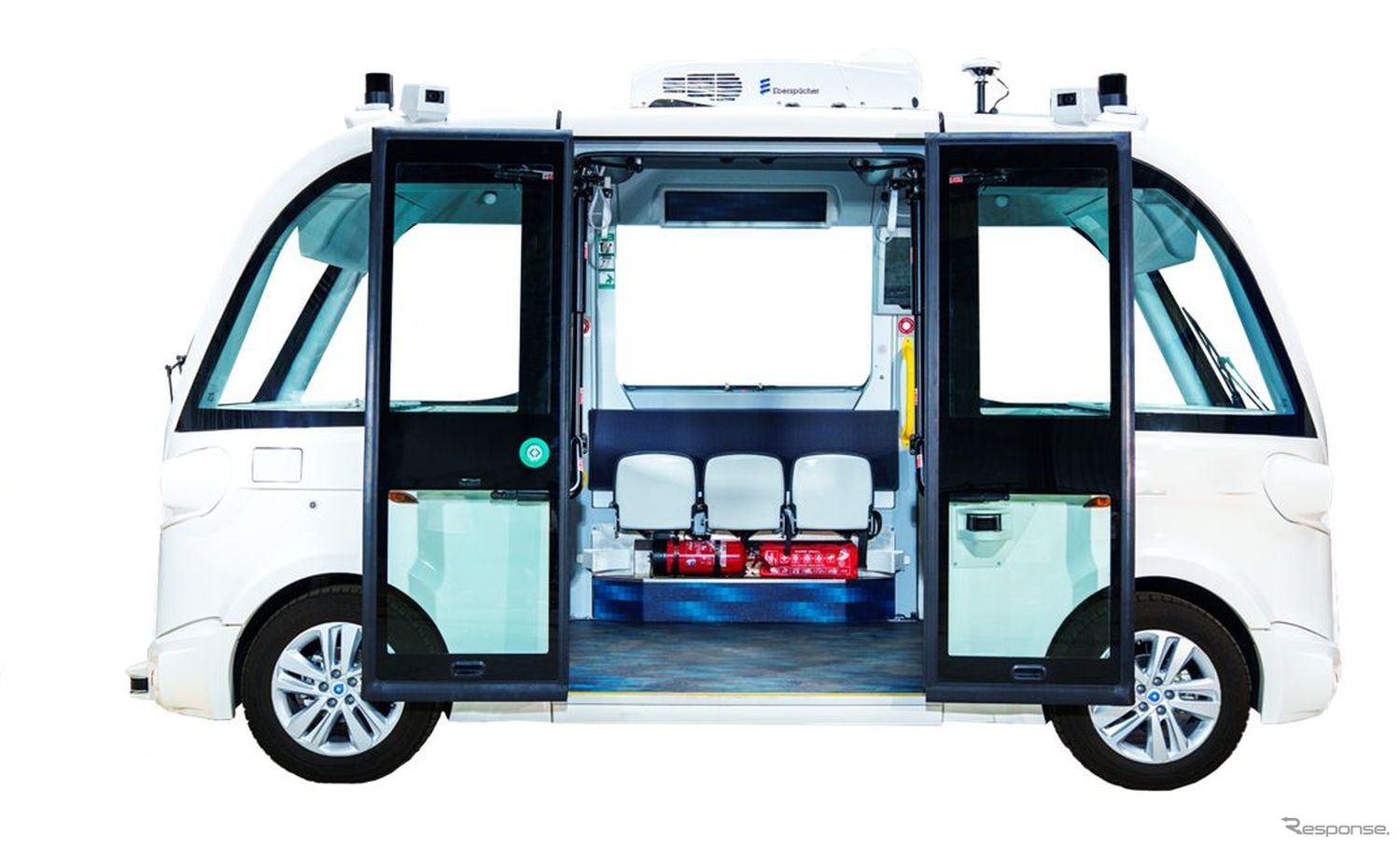 ナヴィア・モビリティ製の新型自動運転EVバス『EVO3（エヴォスリー）』