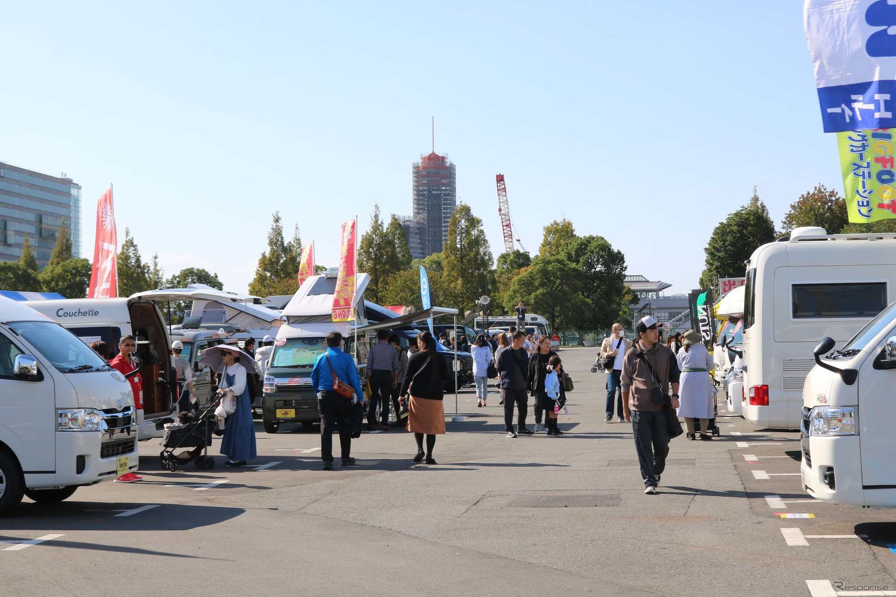 お台場キャンピングカーフェア 会場風景