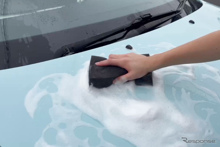 コーティング施工車もやさしく洗浄（ノーコンパウンド）