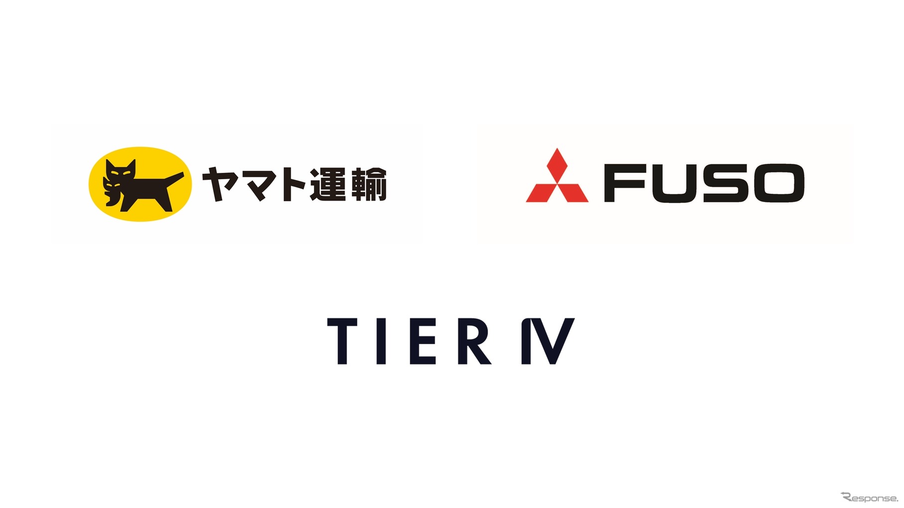 ヤマト運輸・三菱ふそう・ティアフォーのロゴ