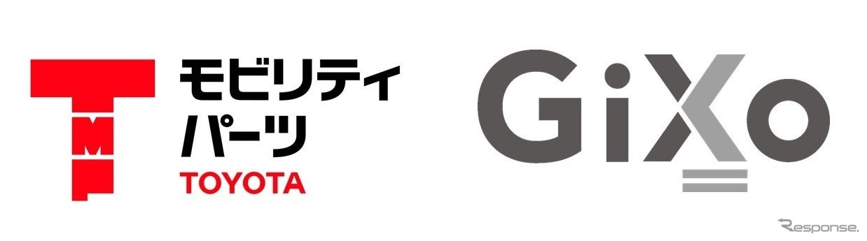 トヨタモビリティパーツとギックスのロゴ