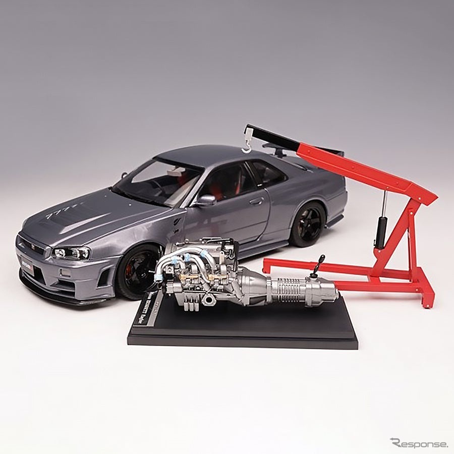 日産『スカイラインGT-R』（BNR34）の1/18スケールミニカー