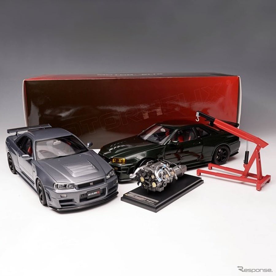 日産『スカイラインGT-R』（BNR34）の1/18スケールミニカー