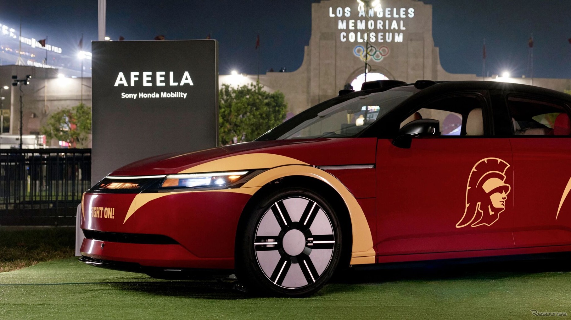 ソニー・ホンダモビリティ『AFEELA 1』の米大学フットボールチーム仕様