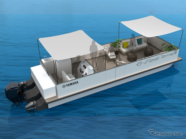 ヤマハ発動機の電動船「e-Float Terrace」