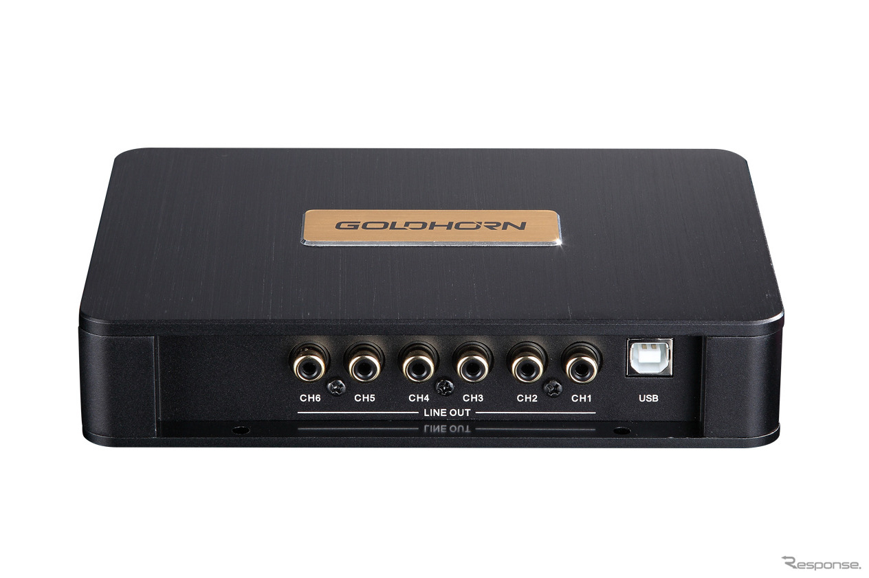 リーズナブルな「パワーアンプ内蔵DSP」の一例（ゴールドホルン・DSPA406）。
