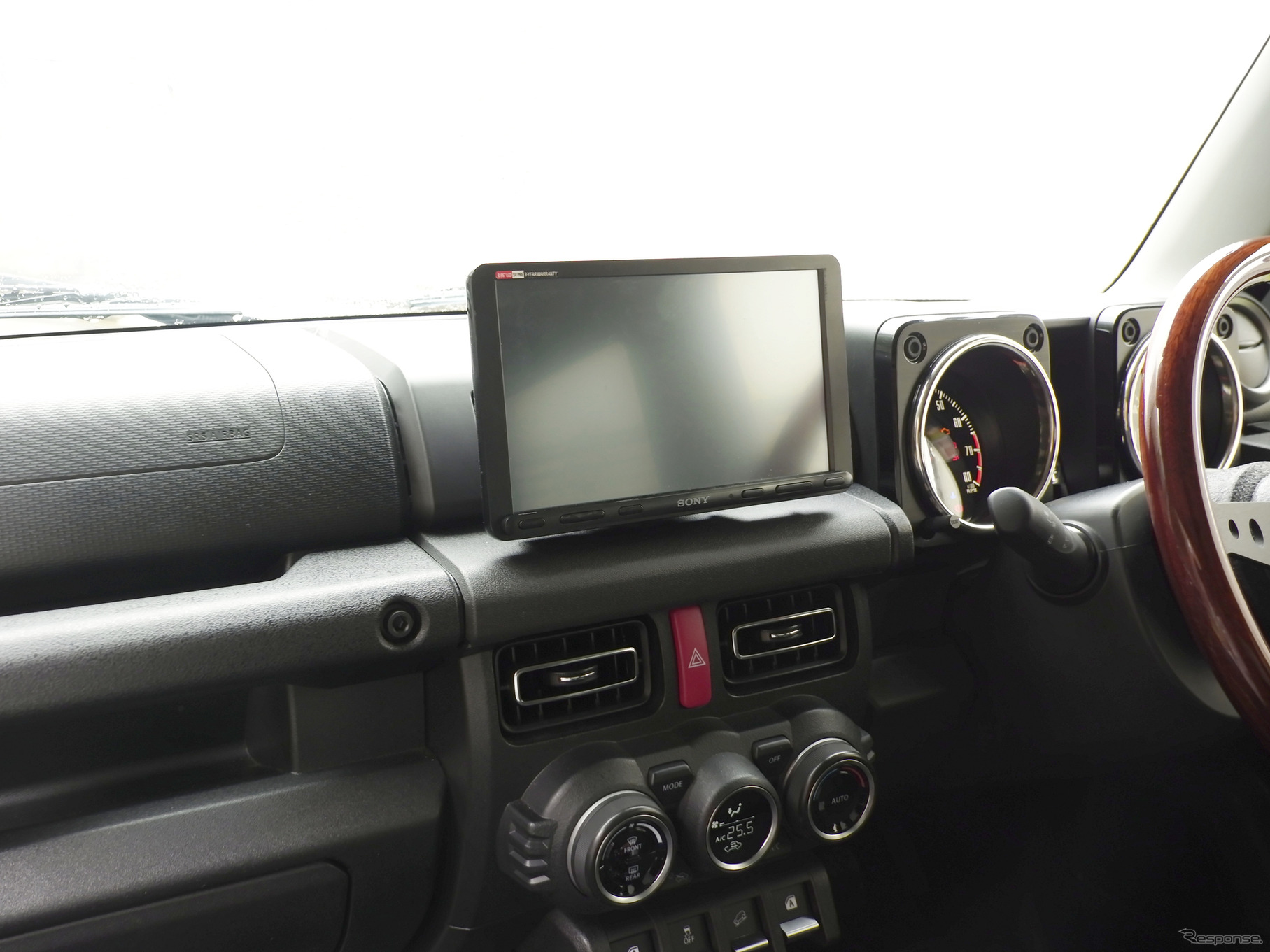「1DIN オーディオパネルキット」+オーディオ機器装着例