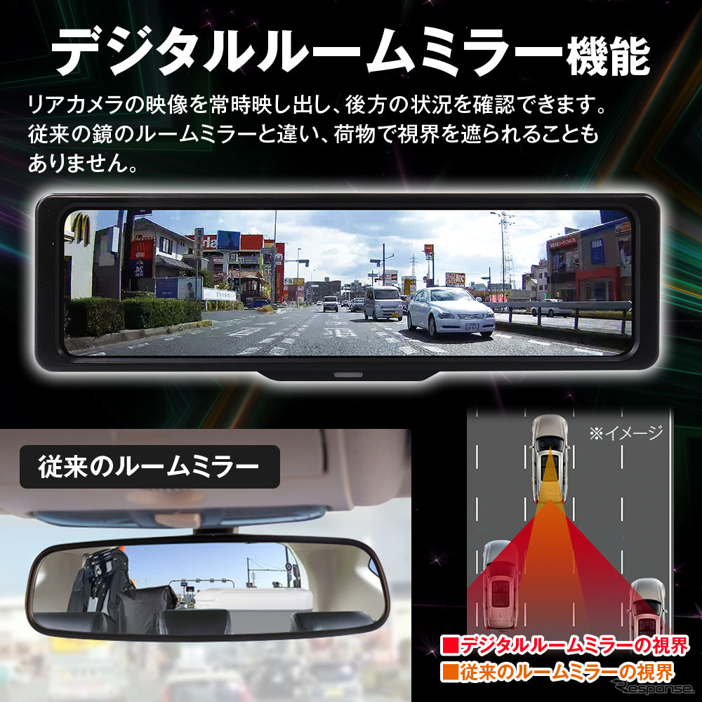 MAXWINの純正ミラー交換型デジタルルームミラー「MDR-G1011」
