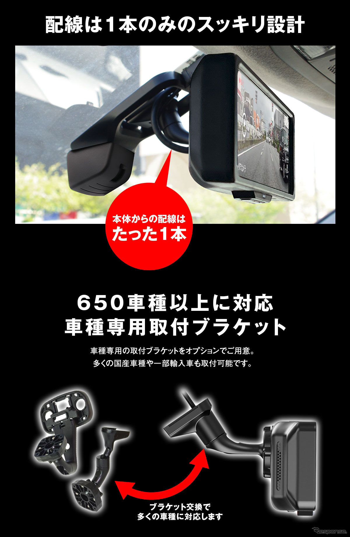 MAXWINの純正ミラー交換型デジタルルームミラー「MDR-G1011」