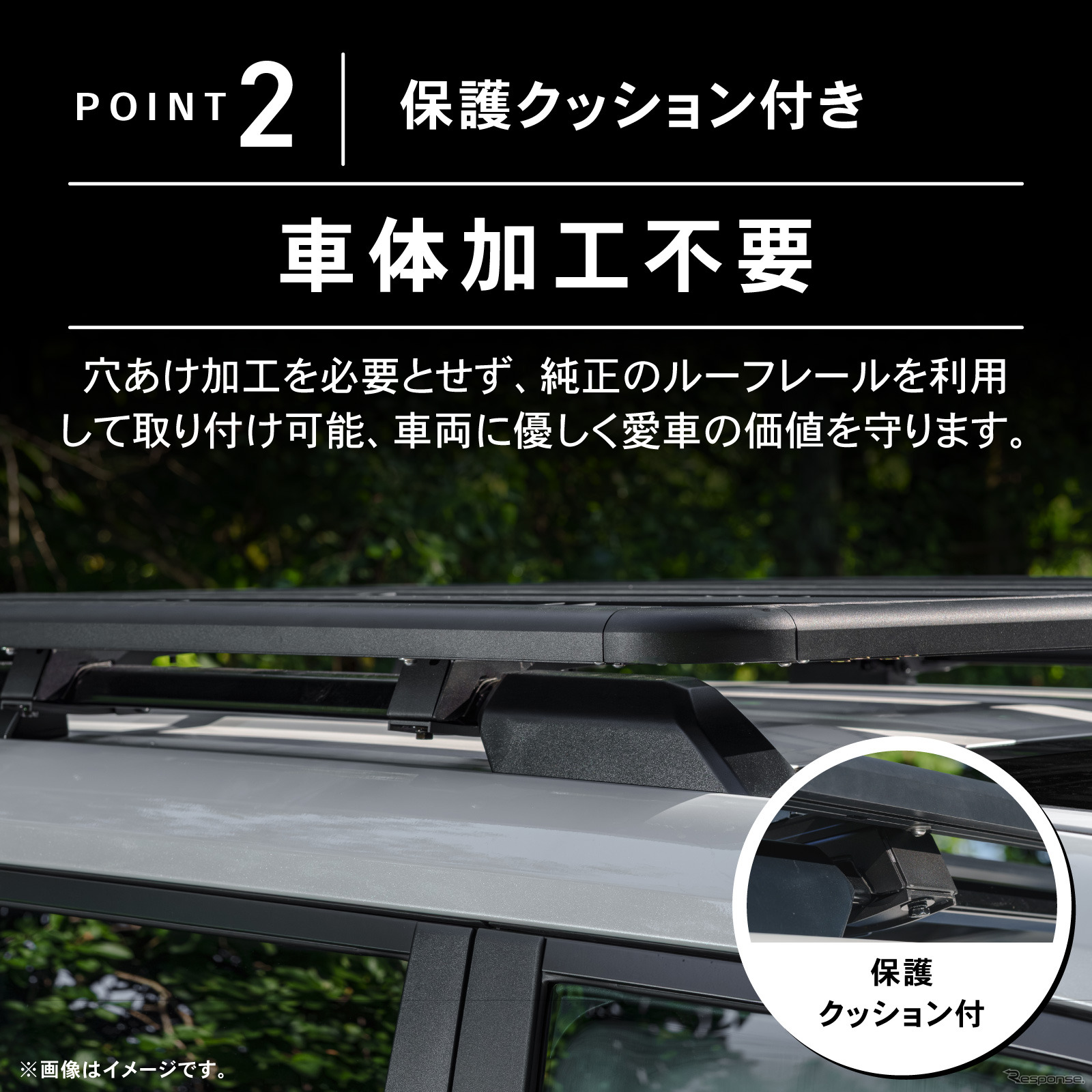 クラフトワークスの『ランクル250』専用スクエアフラットルーフキャリア