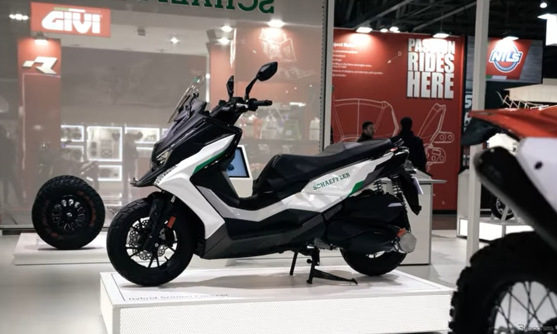 シェフラーとKymcoが共同開発した新型ハイブリッドスクーターコンセプト（EICMA2024）