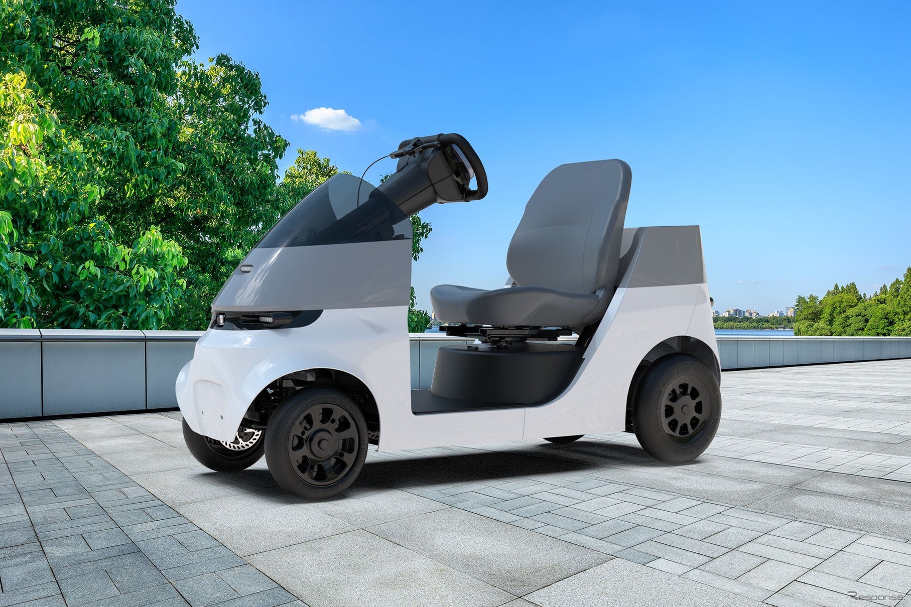新しい4輪パーソナルモビリティ「CURIO　Q1」の最新プロトタイプ