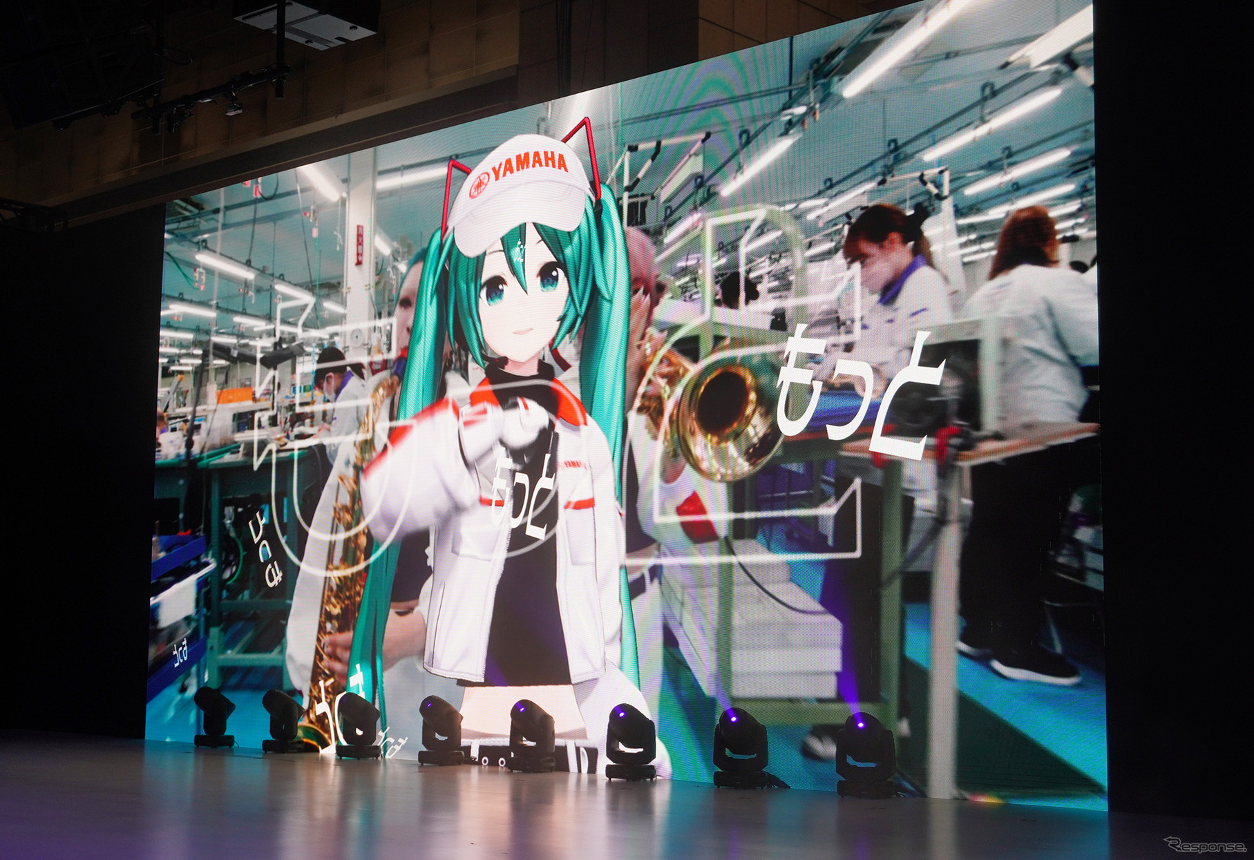 Wヤマハと初音ミクとのコラボレーション（ジャパンモビリティショー2025）