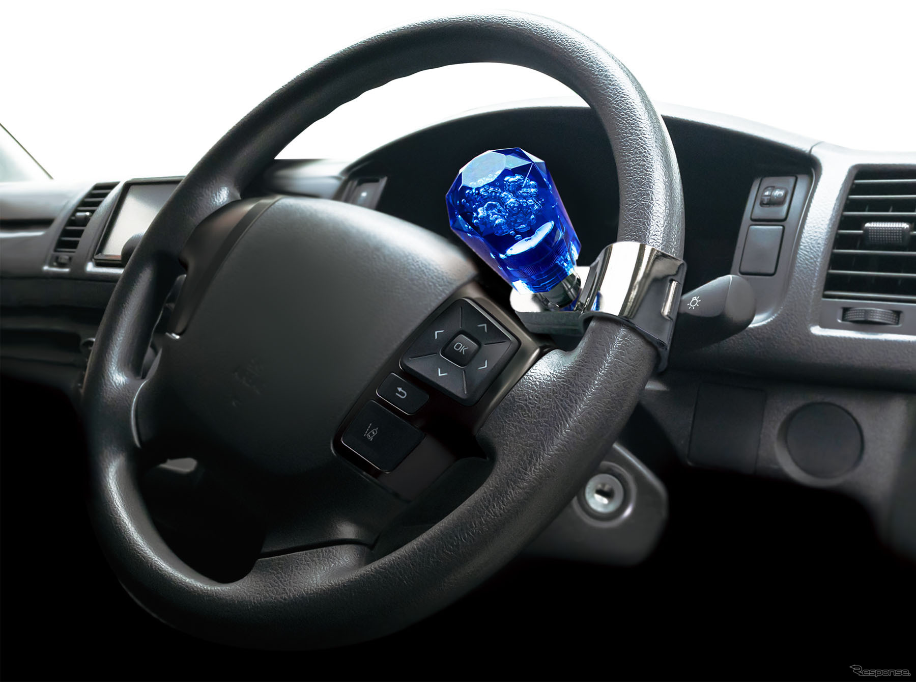 Kashimura・アクリルハンドルスピンナー ブルー（NKS-128）