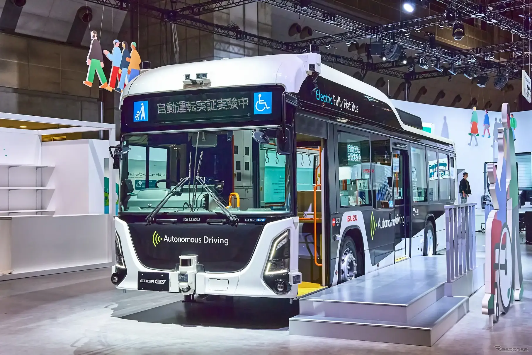 いすゞ「エルガEV自動運転バス」（ジャパンモビリティショー2025）