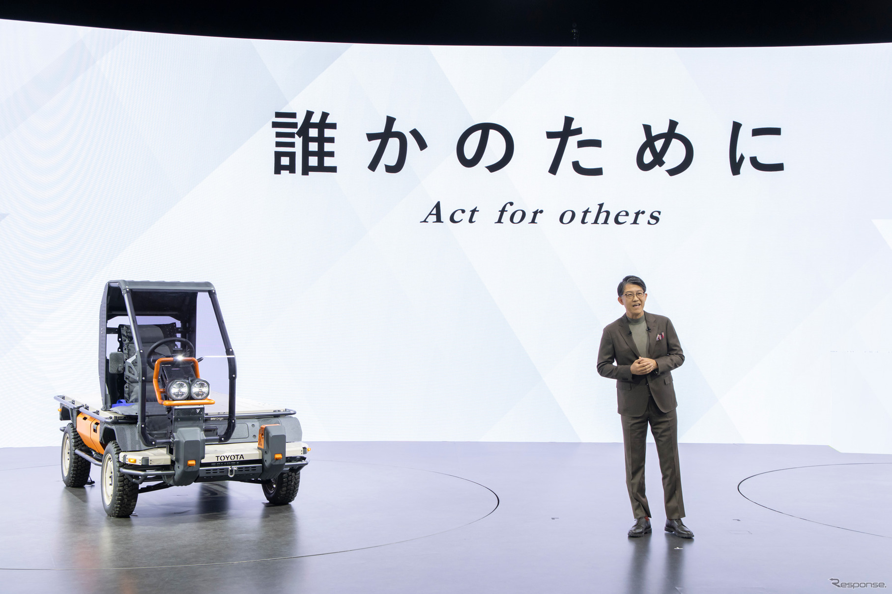 トヨタ自動車の佐藤社長（ジャパンモビリティショー2025）