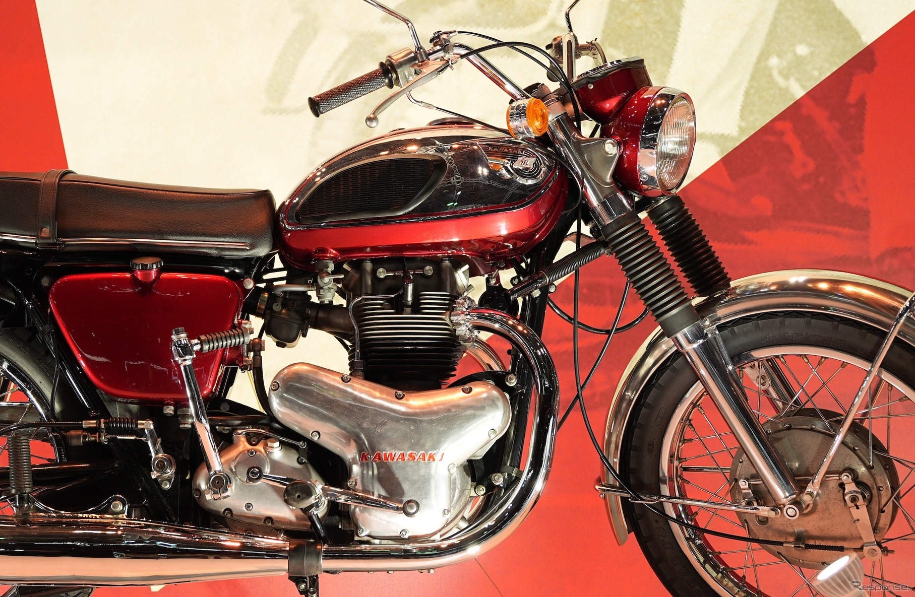 カワサキ「W」ブランド60周年記念展示の『650-W1』（ジャパンモビリティショー2025）