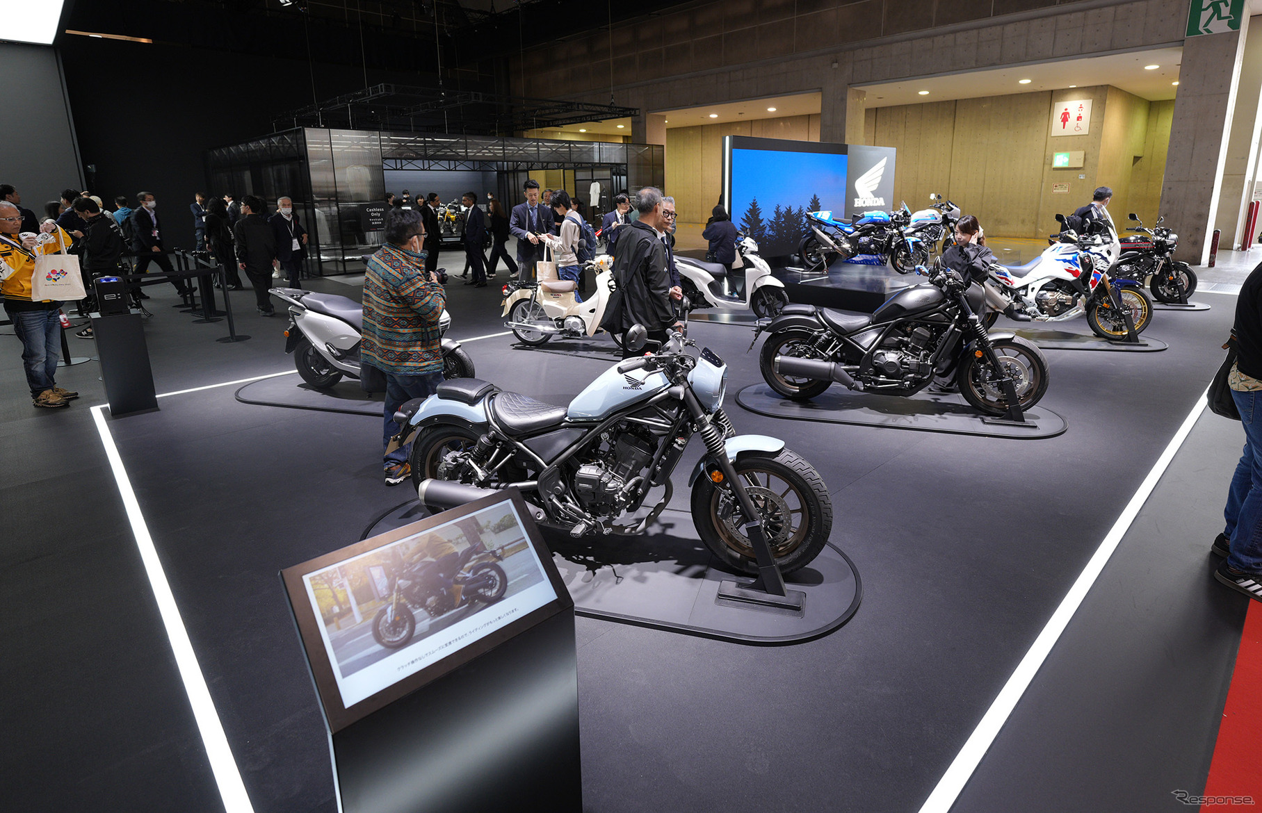 ホンダブースの2輪コーナー（ジャパンモビリティショー2025）
