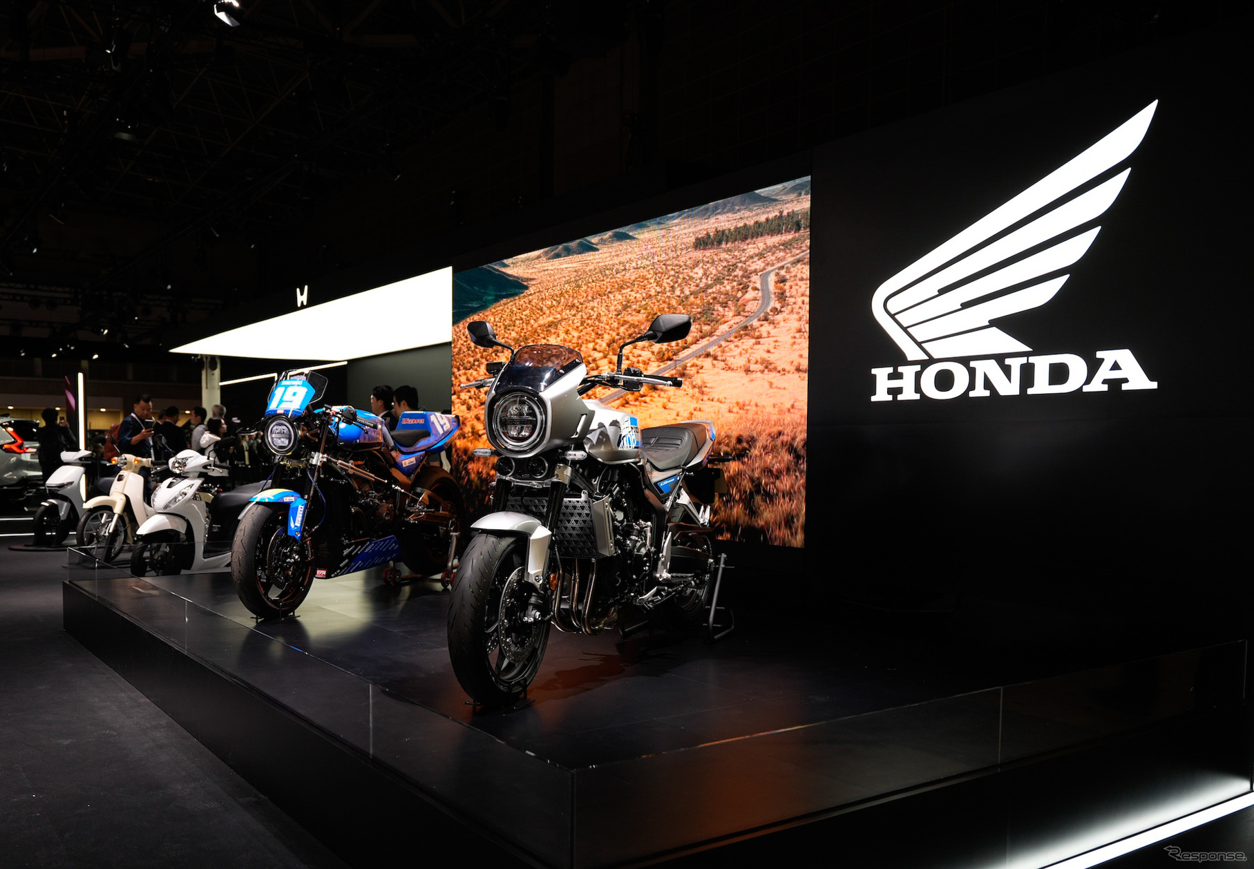 ホンダブースの2輪コーナー（ジャパンモビリティショー2025）