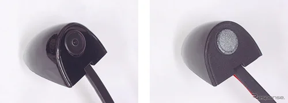 飛石試験実施例（左：試験前、右：試験後）