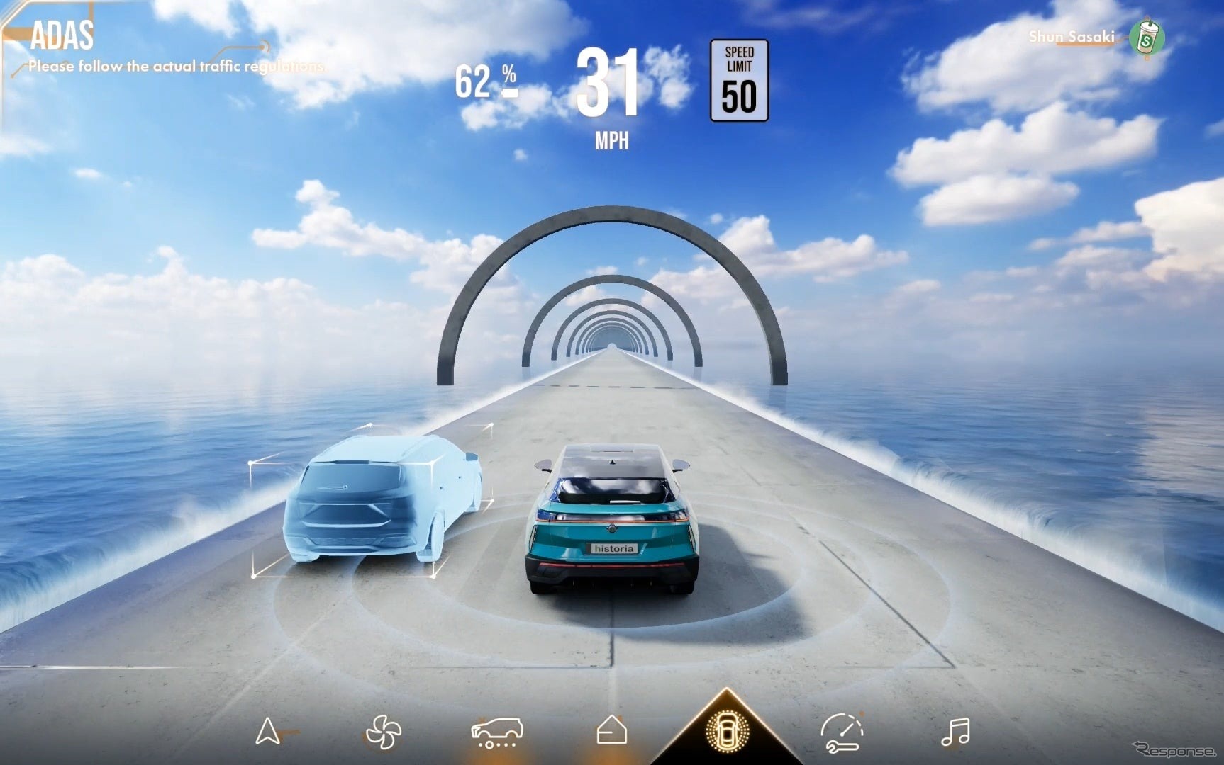 Unreal Engine 5による車載HMIデモ