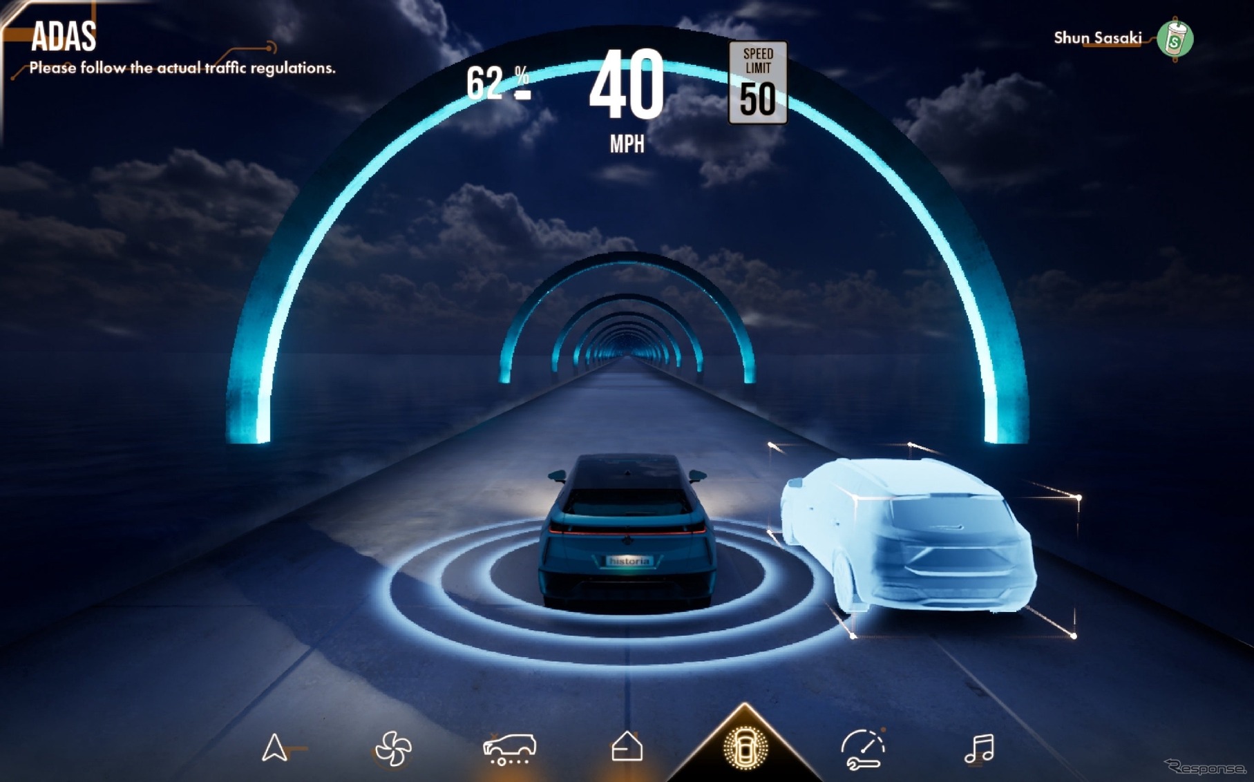 Unreal Engine 5による車載HMIデモ