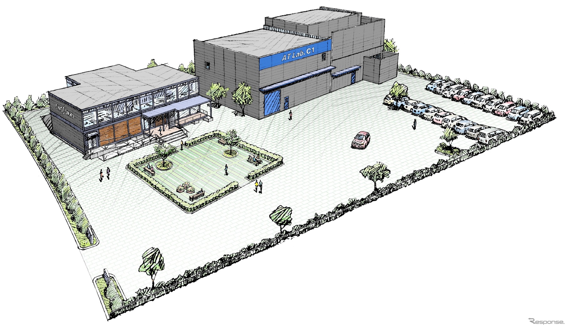 2027年完成予定の中部リンケージコモンズ