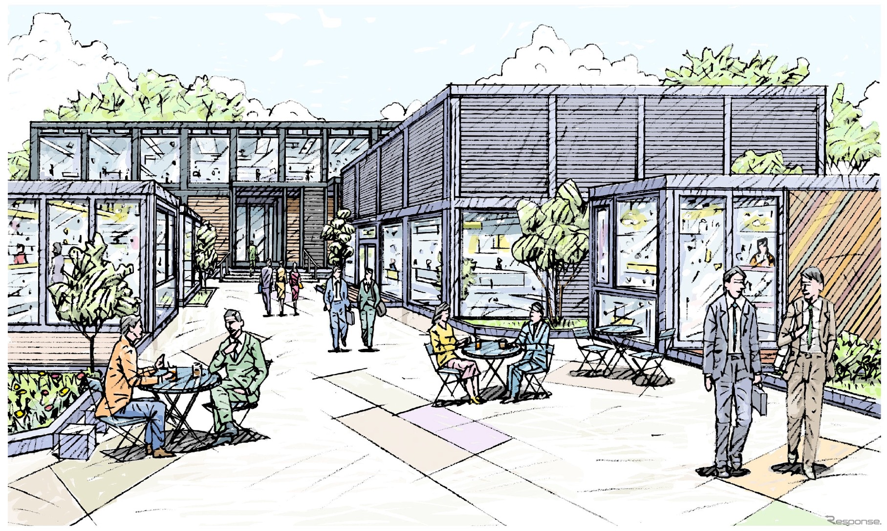 2027年完成予定の中部リンケージコモンズ