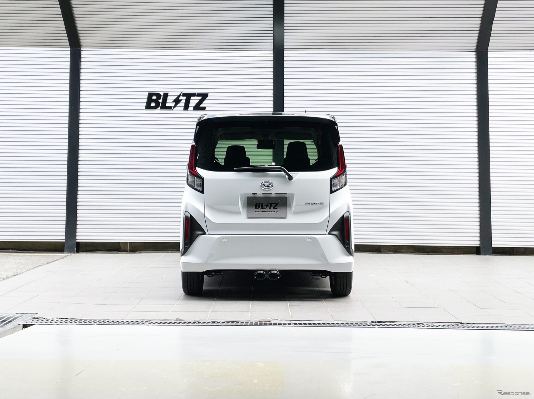 ブリッツ ニュルスペック・カスタムエディション フォージドカーボンテールセット（FC）　ダイハツ・ムーヴ（LA850S）装着例