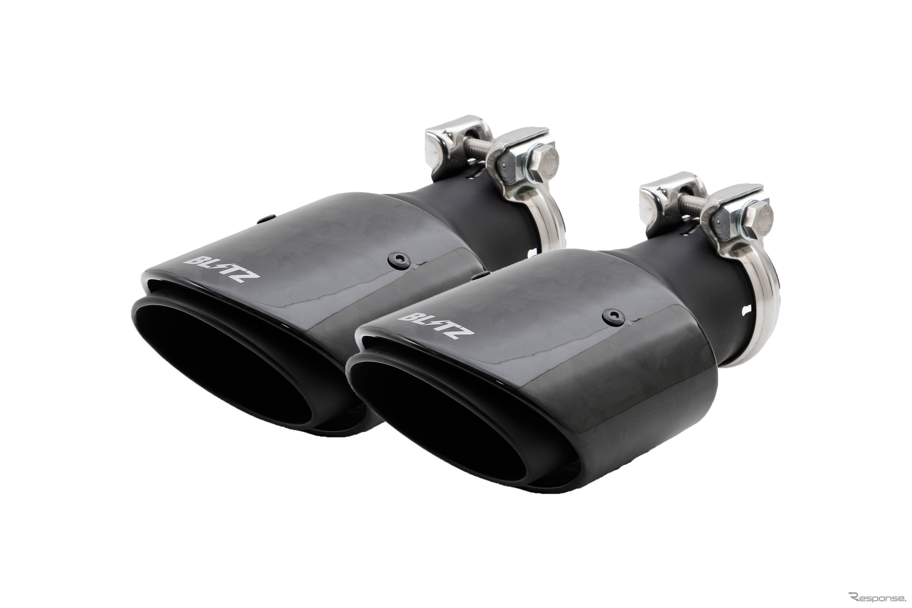 ブリッツ ニュルスペック・カスタムエディション 交換用Φ108オーバルのテールパーツ フォージドカーボンテール（FC）