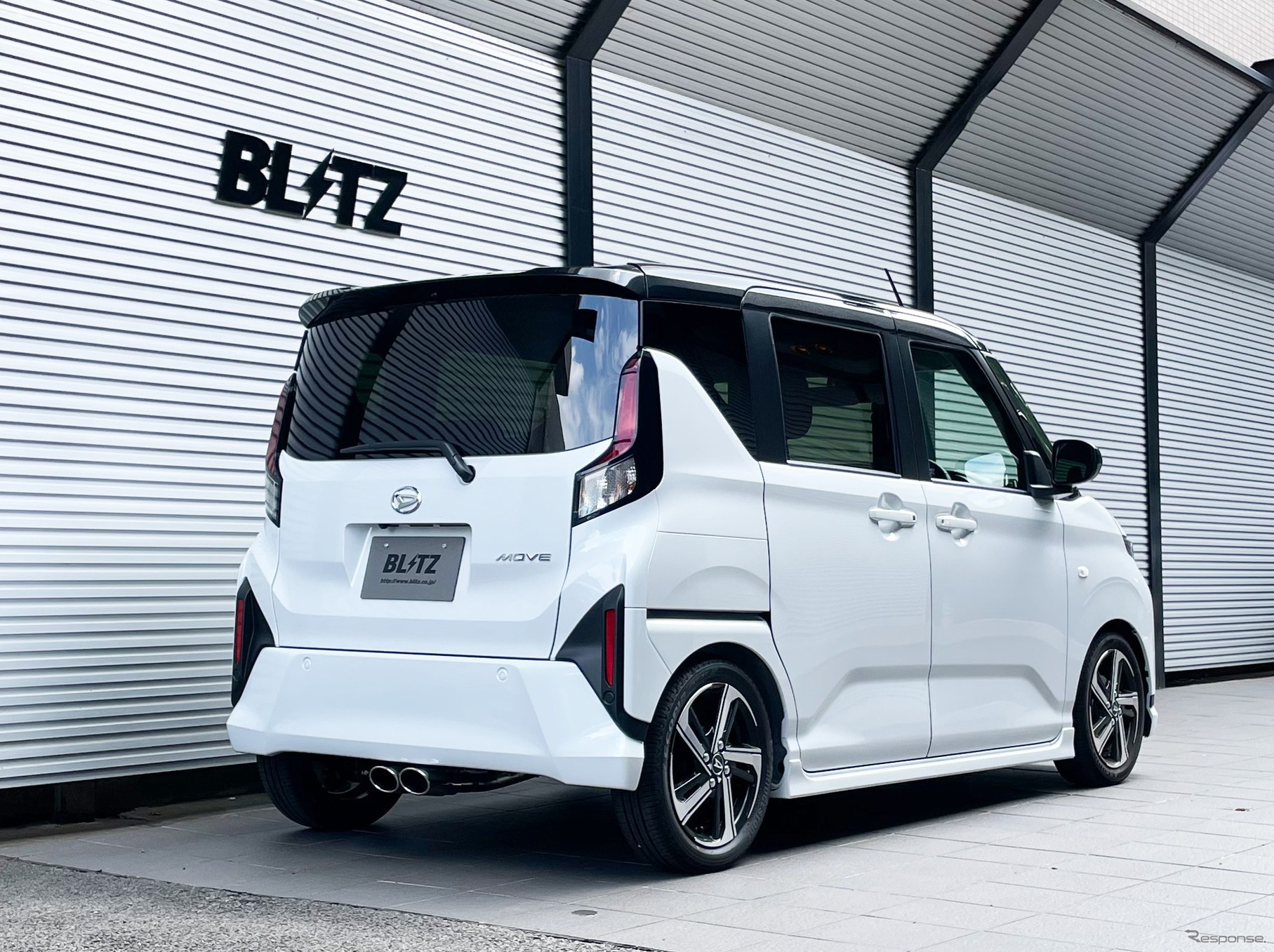 ブリッツ ニュルスペック・カスタムエディション ステンレステールセット（VS）　ダイハツ・ムーヴ（LA850S）装着例