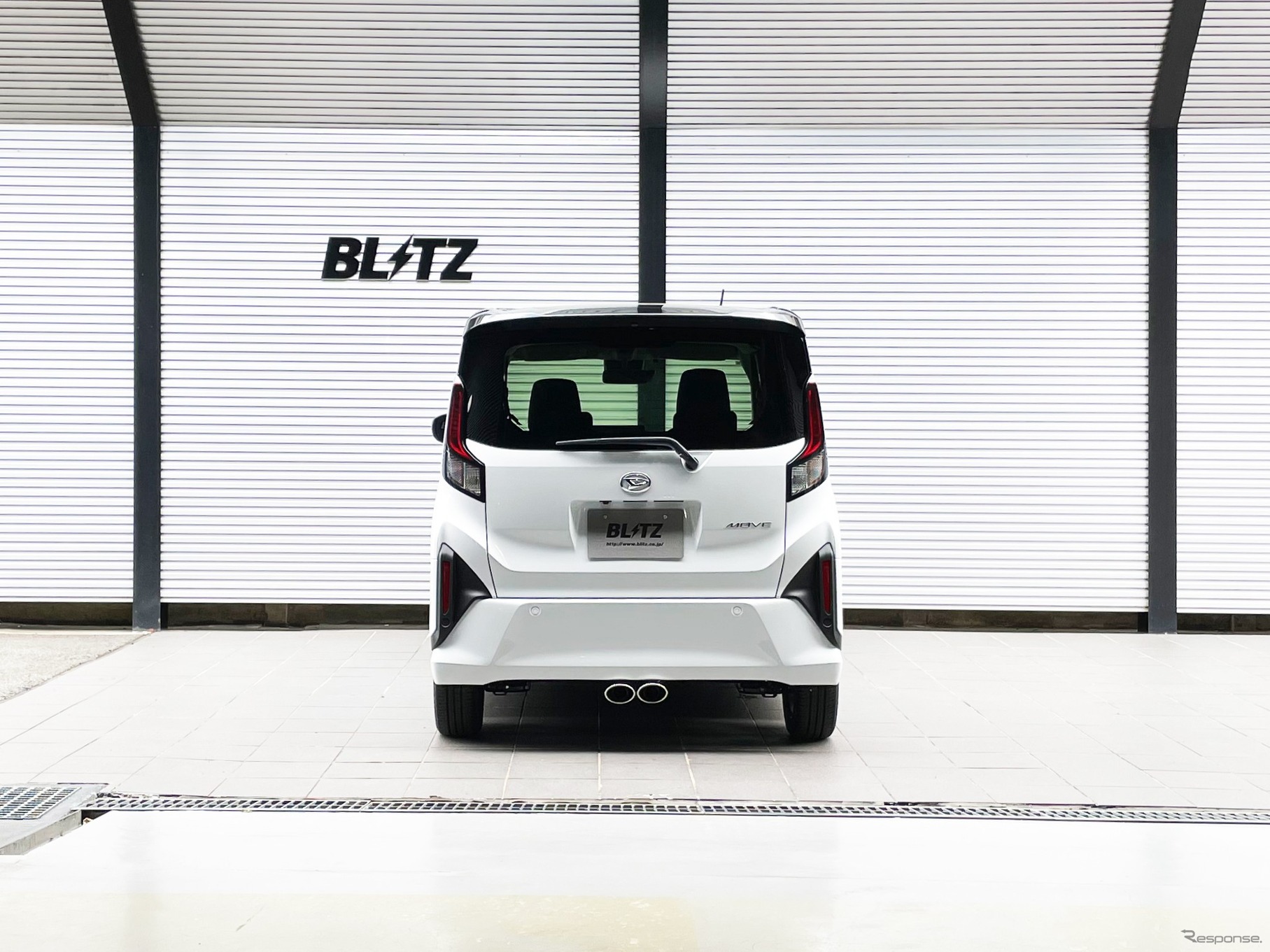 ブリッツ ニュルスペック・カスタムエディション ステンレステールセット（VS）　ダイハツ・ムーヴ（LA850S）装着例