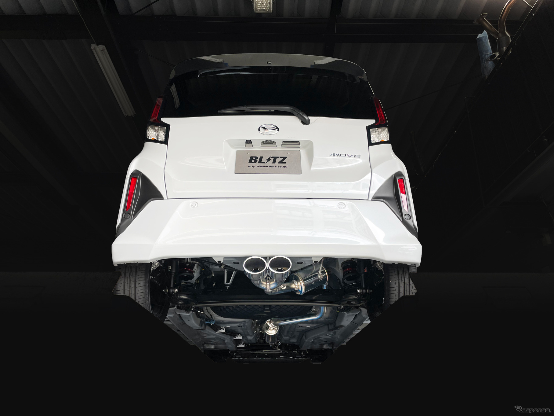 ブリッツ ニュルスペック・カスタムエディション ステンレステールセット（VS）　ダイハツ・ムーヴ（LA850S）装着例