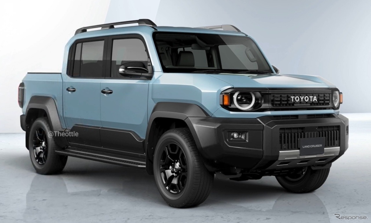 トヨタ ランドクルーザーFJ ピックアップトラックの予想CG