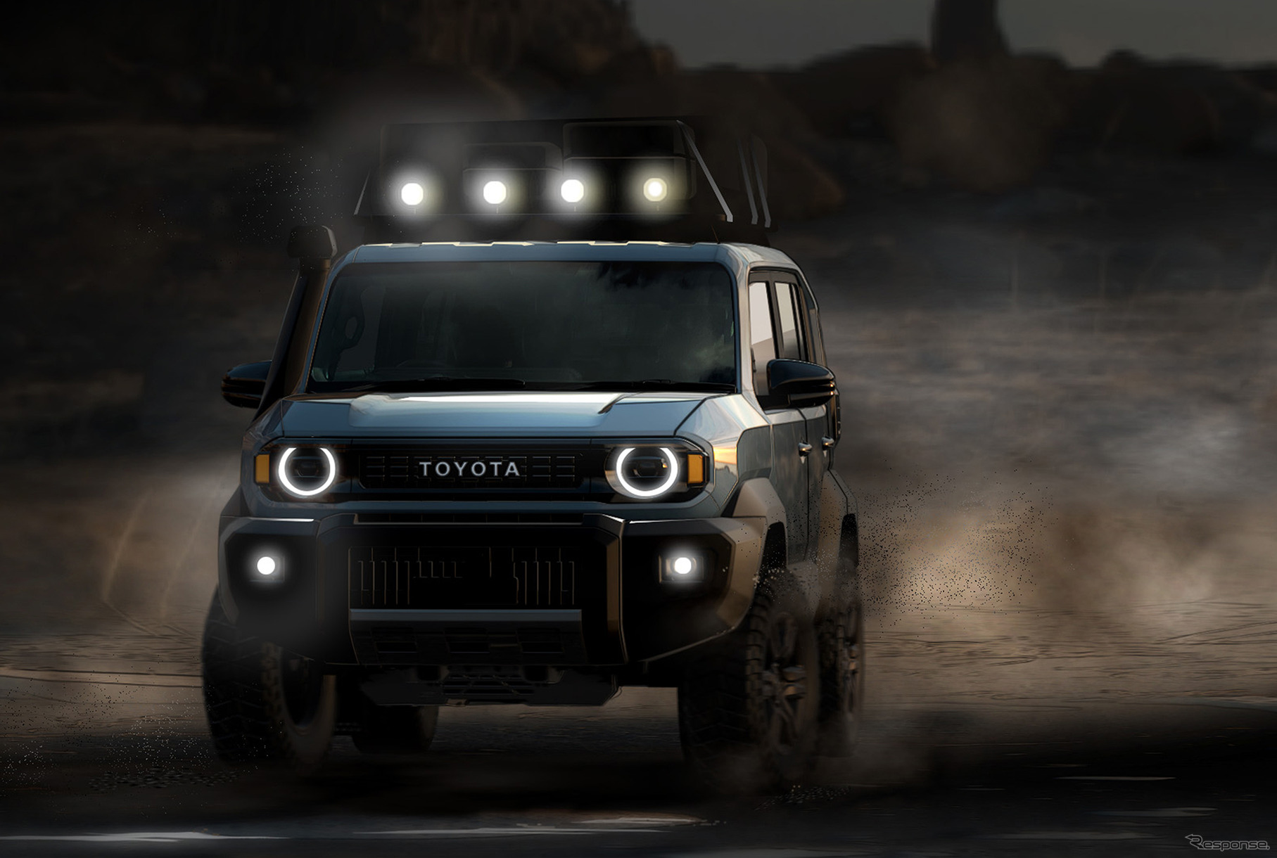 トヨタ ランドクルーザーFJのデザインスケッチ