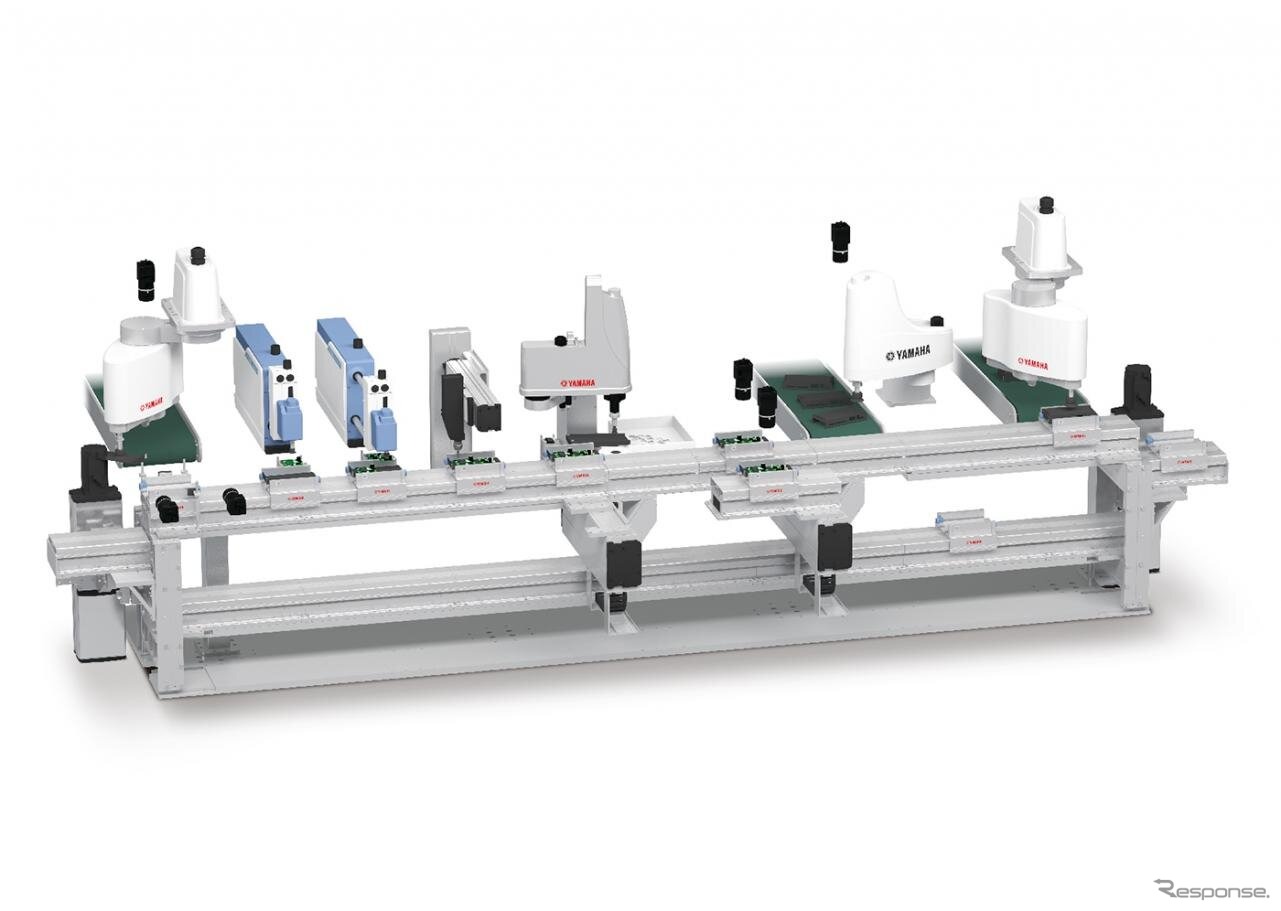 リニアコンベアモジュール（LCMR200）デモ機イメージ