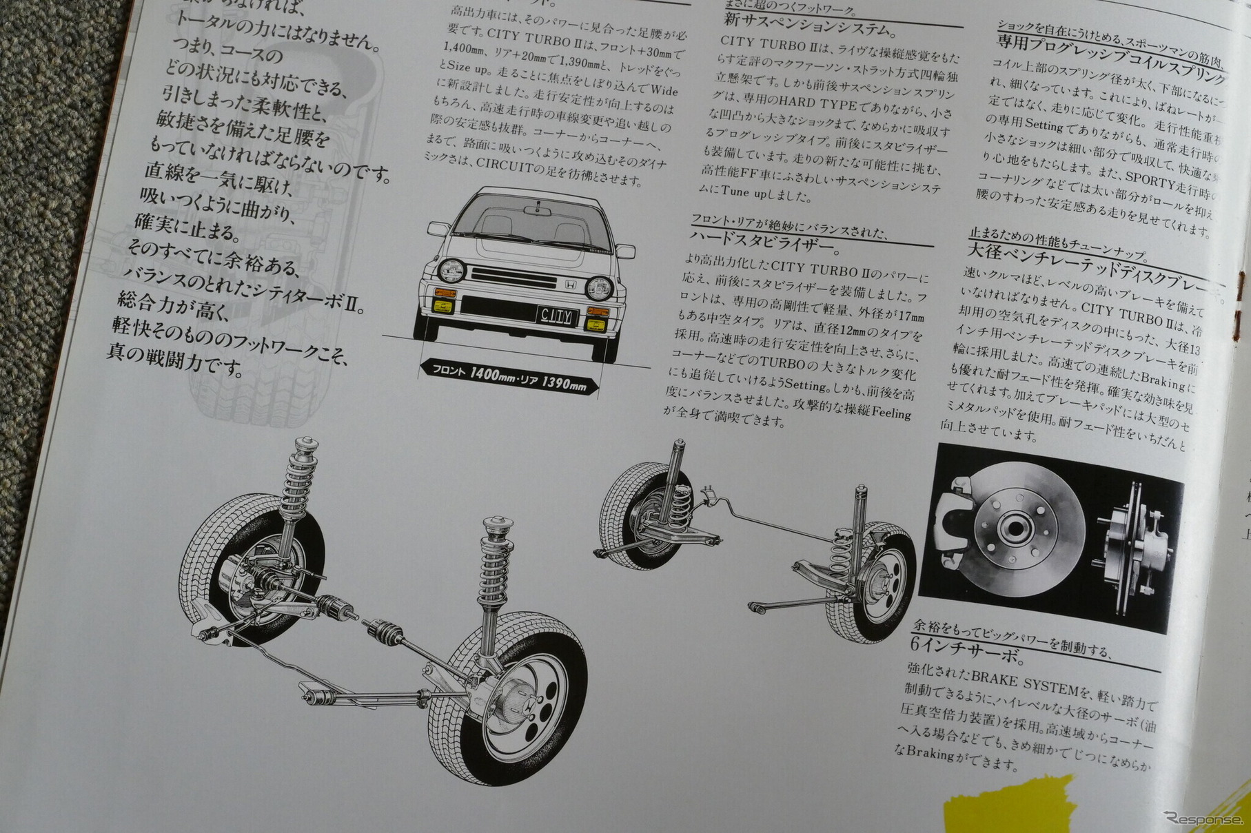 ホンダ・シティターボII 当時のカタログ