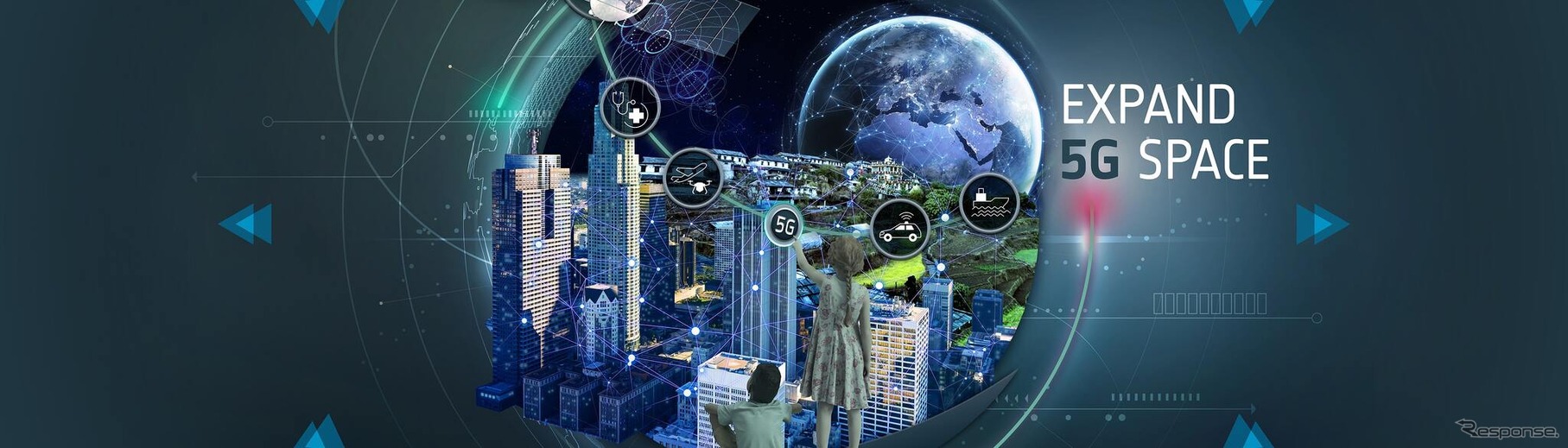 5G通信のイメージ