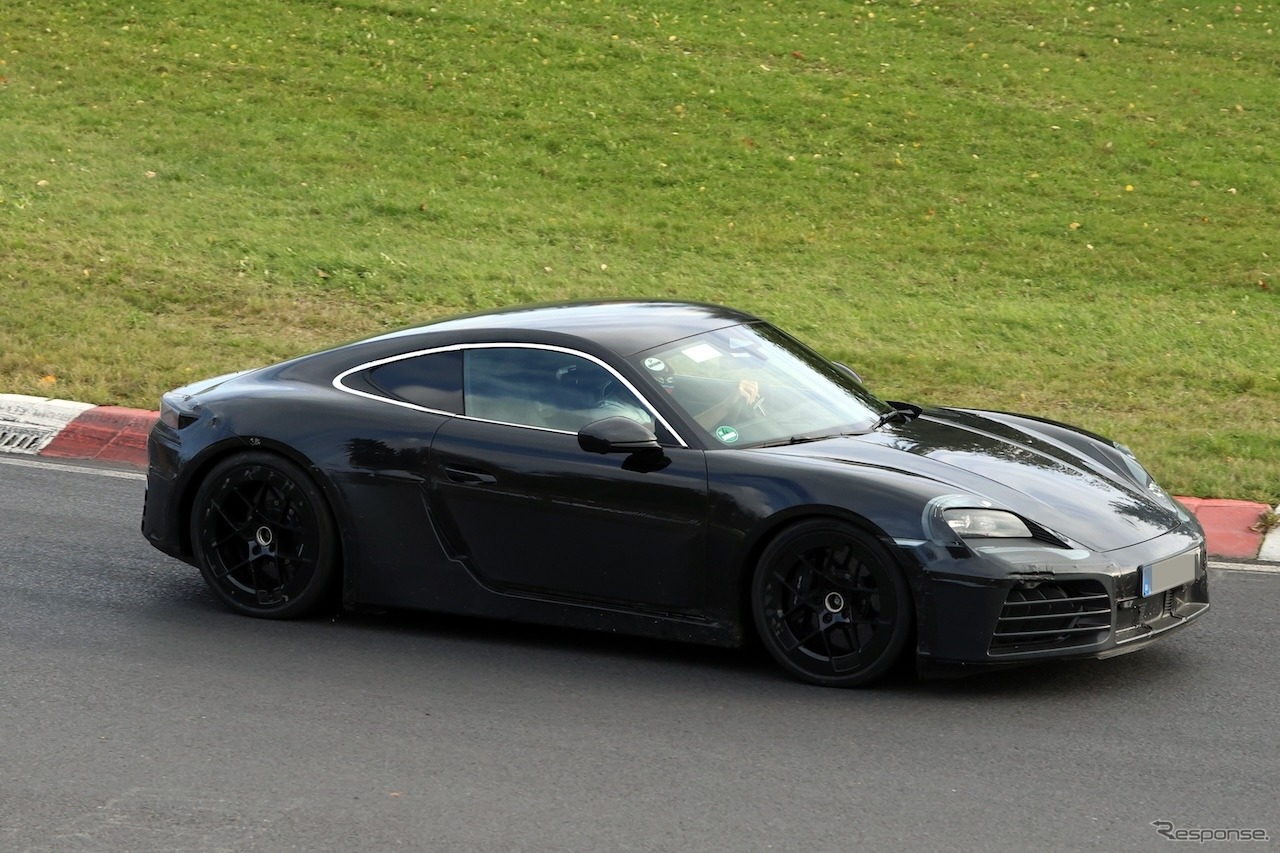 ポルシェ 718ケイマンEV 新型プロトタイプ　スクープ写真