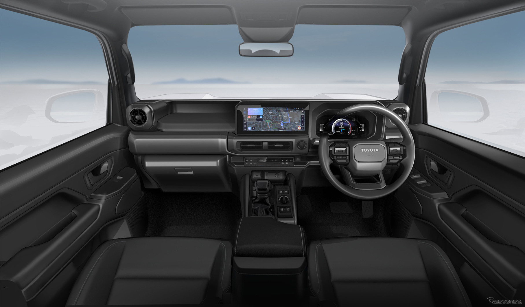 トヨタ ランドクルーザーFJのインテリアデザインスケッチ