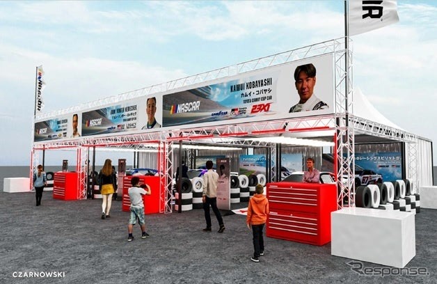 車両整備ピット公開のイメージ(Aパドック)